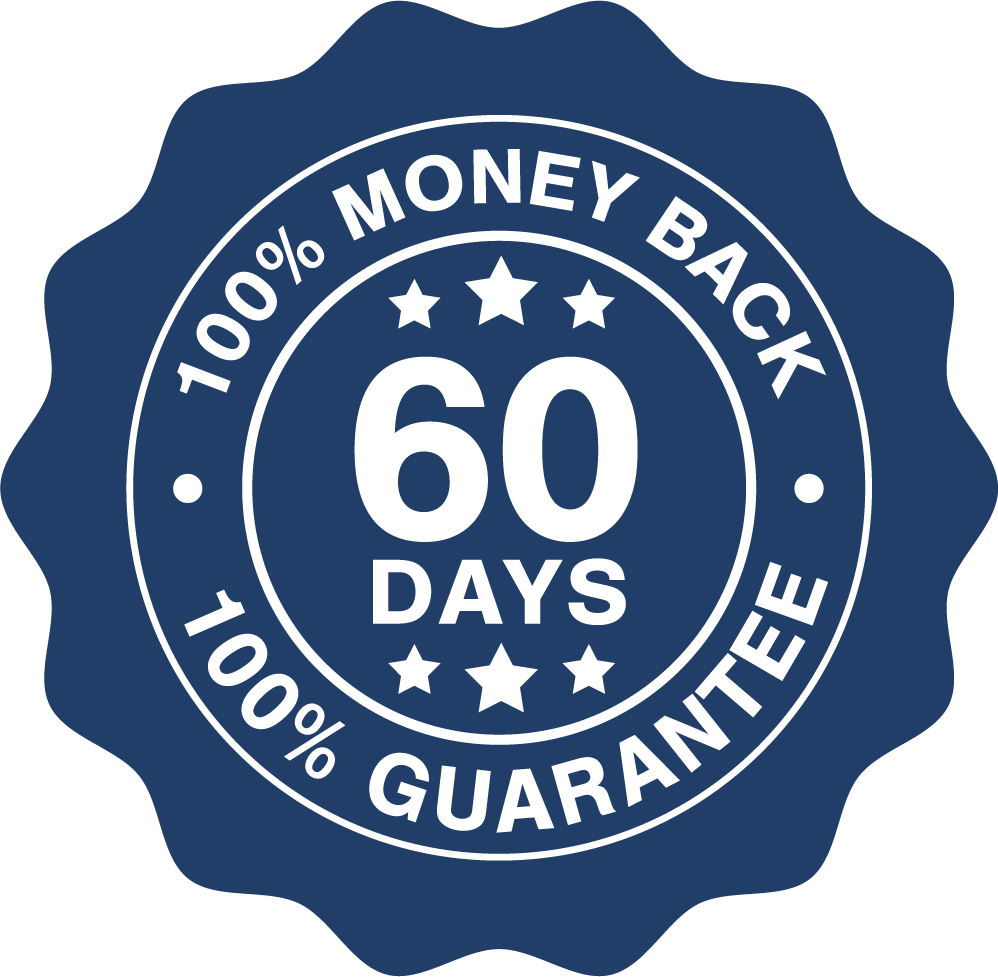 JellyThin consumer reviews 60-day 100% money-back no questions guarantee badge